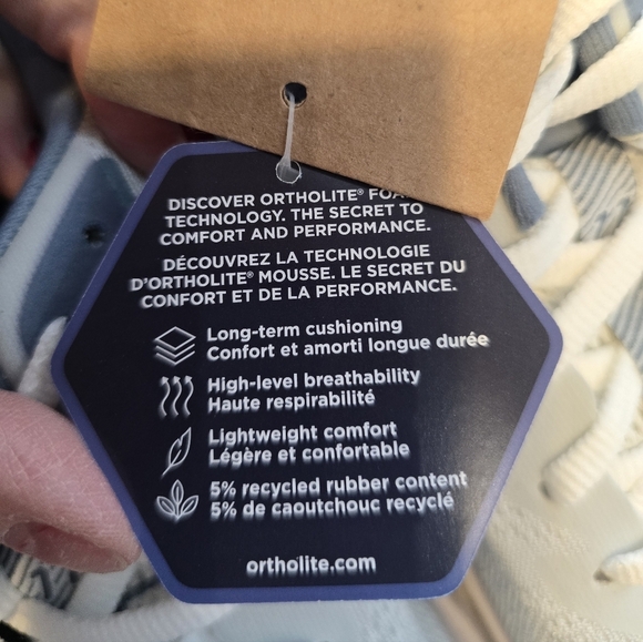 Asics Men's GT-1000 11 Ortholite White Steel Blue Athletic Sneakers 9 - Picture 14 of 15